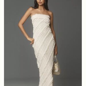 Endless Rose Elegant Cream Strapless Dress